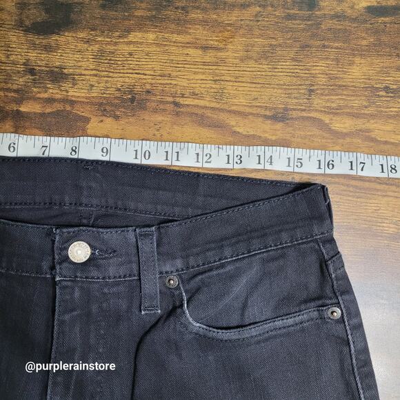 Levi's Jeans 30x32 Measures 32x32 Relaxed Straight 559 Black Stretch Denim - Picture 7 of 12